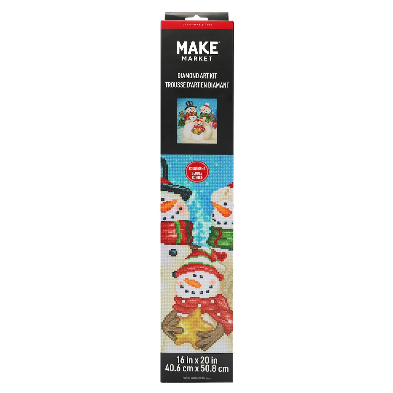 16" x 20" Snowman Diamond Art Kit by Make Market®